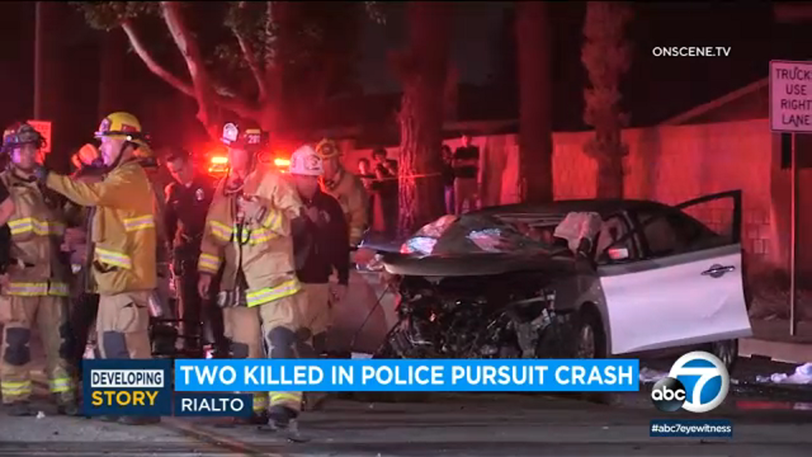 Rialto Crash 2 Killed When Suspected Drunk Driver Fleeing From Police Crashes Into Car Police 