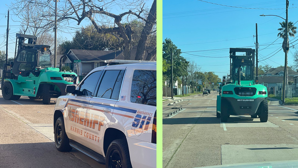 Deputies chase man on stolen forklift for 20 minutes, sheriff says