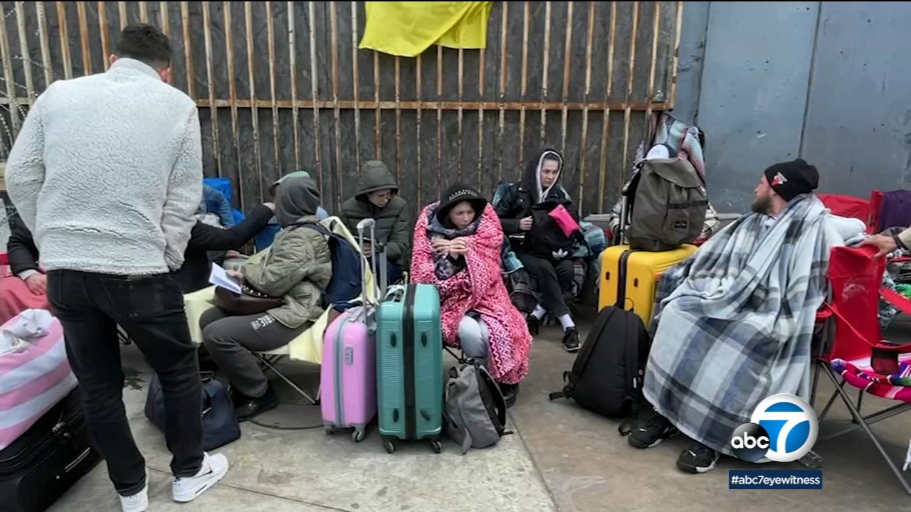 Ukrainians fleeing war wait in Tijuana to seek refuge in US