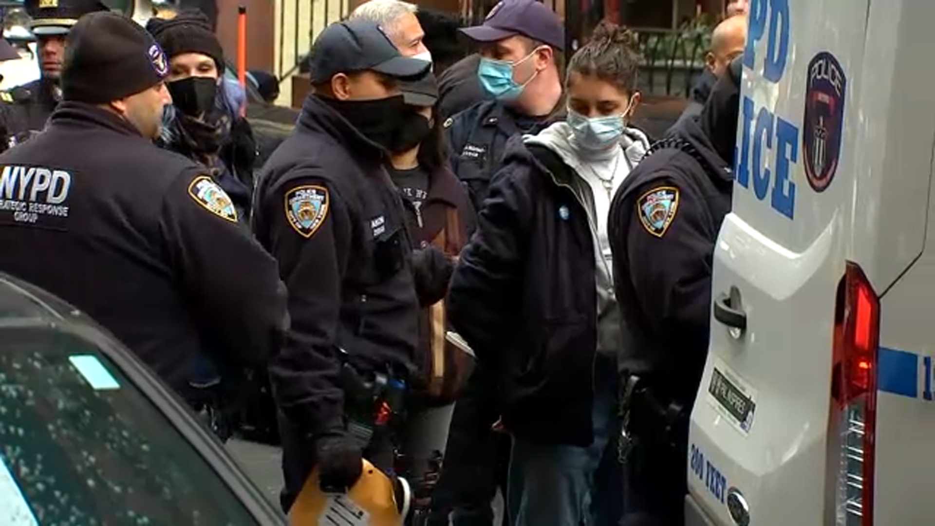 Arrests made after attempts to halt dismantling of homeless encampment