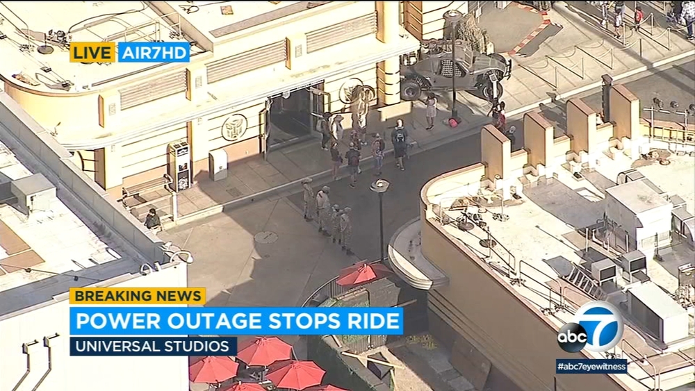 Rescue underway at Universal Studios after power outage stops rides