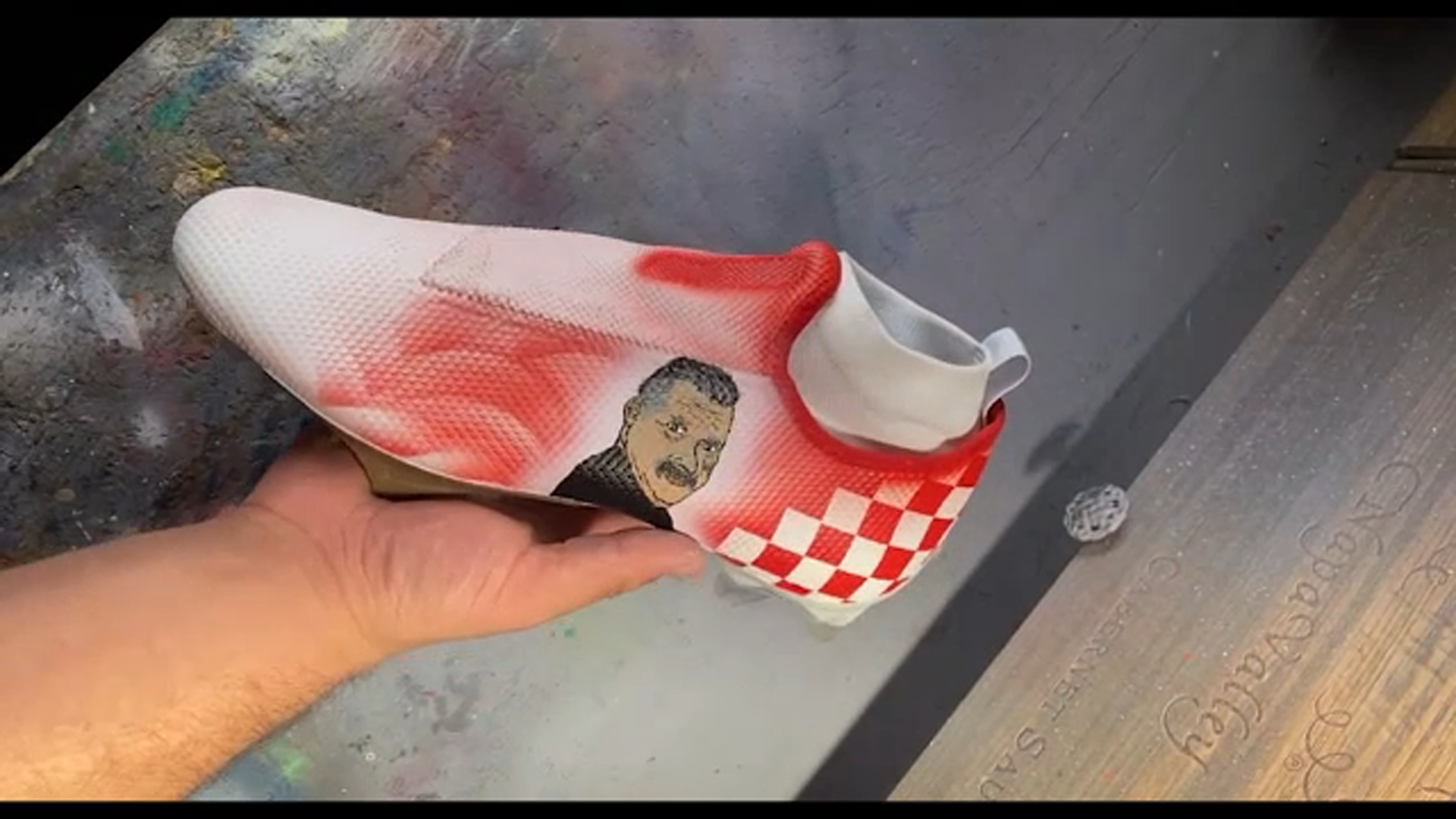 Tulare artist's sneaker designs worn by NFL, MLB athletes