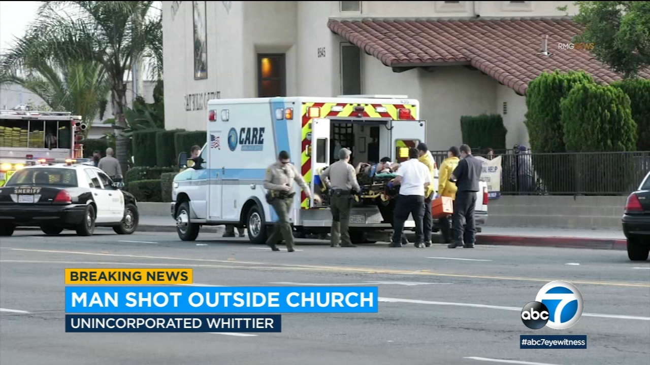 Man shot in Whittier near church, shooter remains at large