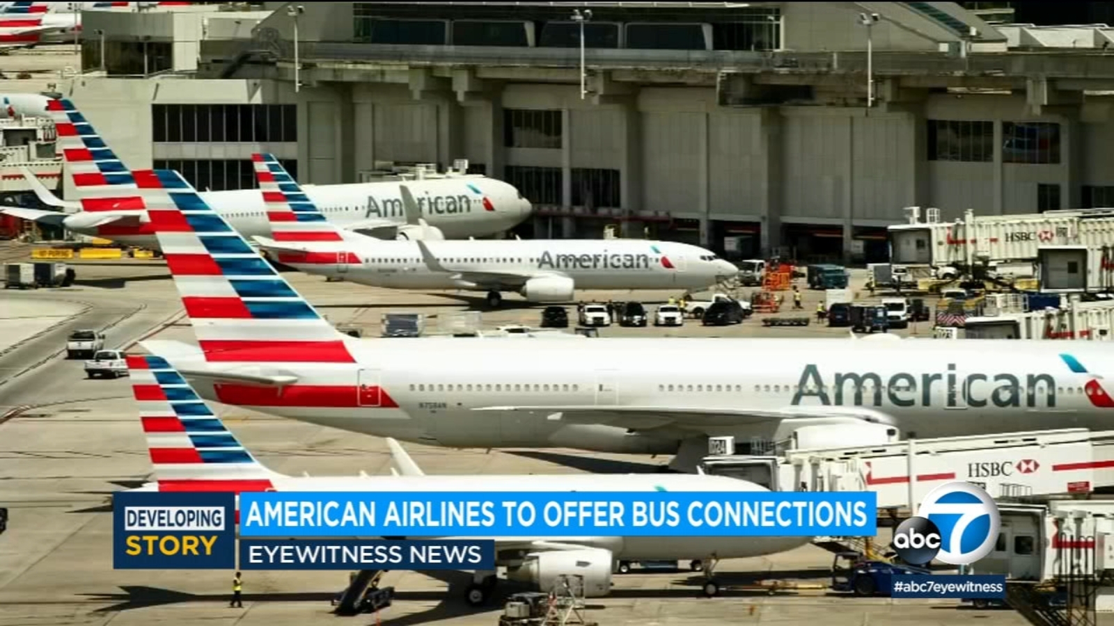 American Airlines will use buses for hops to Philadelphia and airports