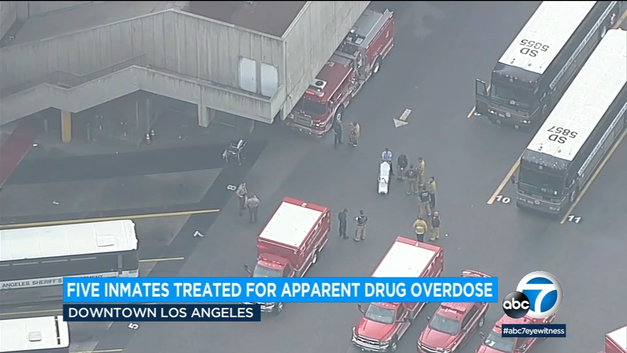 3 Men's Central Jail inmates hospitalized for apparent drug overdose