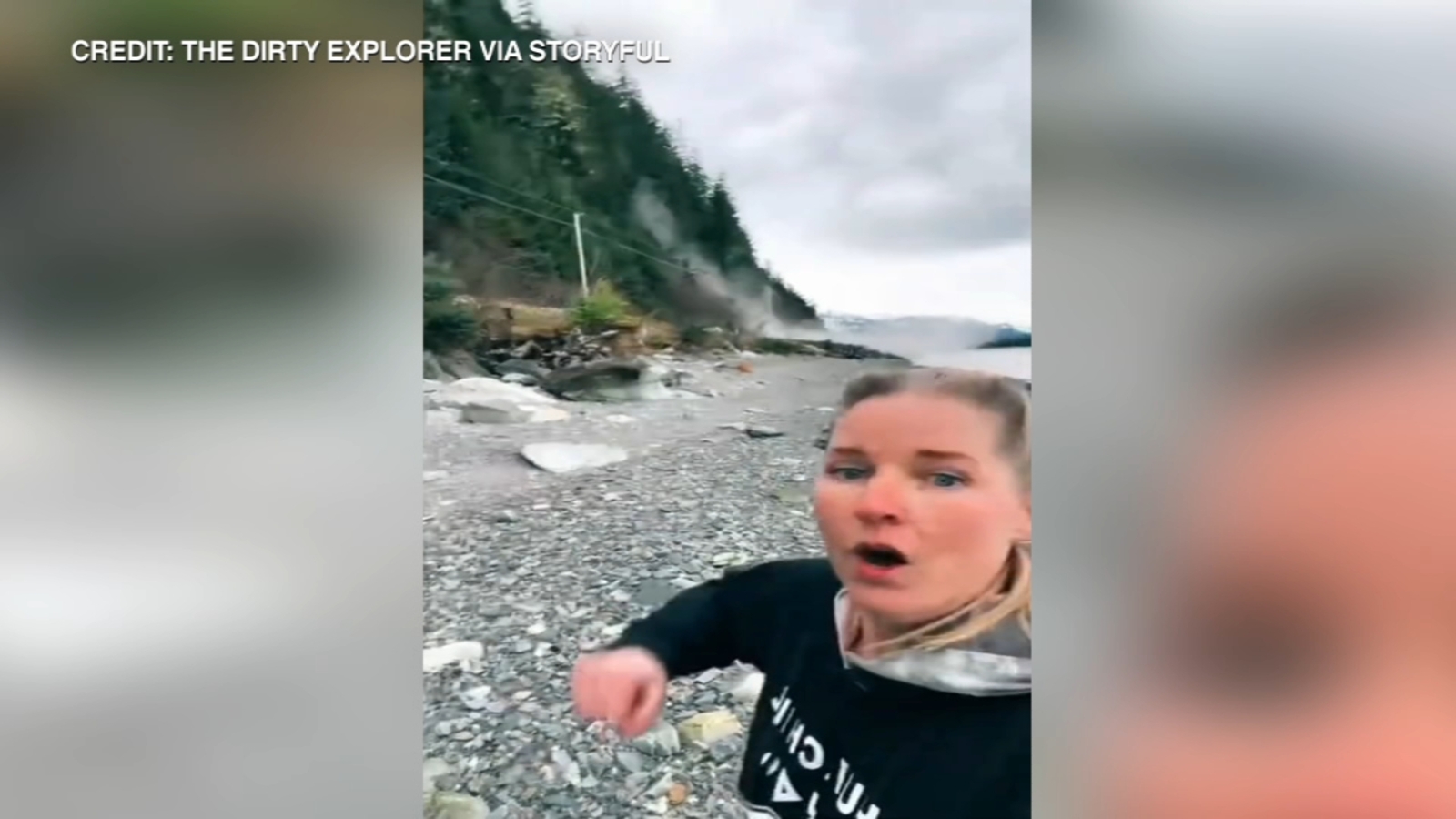 Watch TikTok video shows woman known as 'the dirty explorer' escape