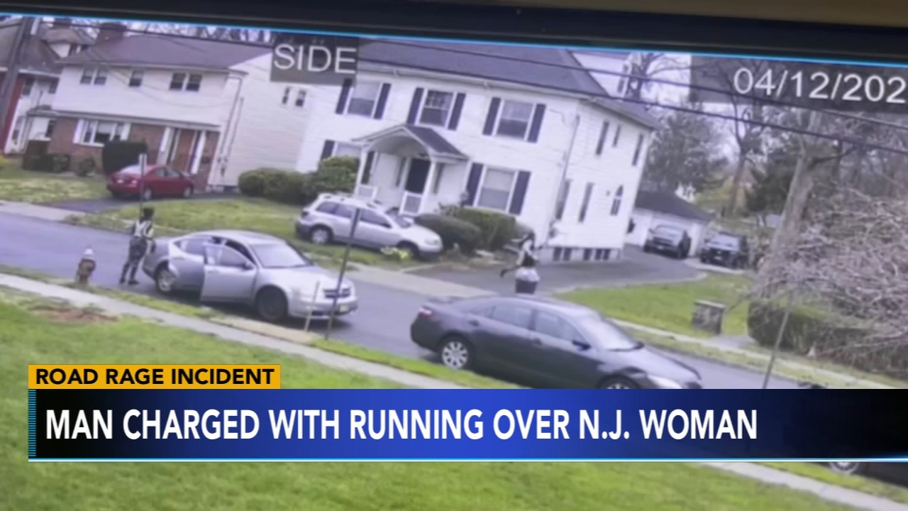 NJ man charged with running over woman in road rage incident