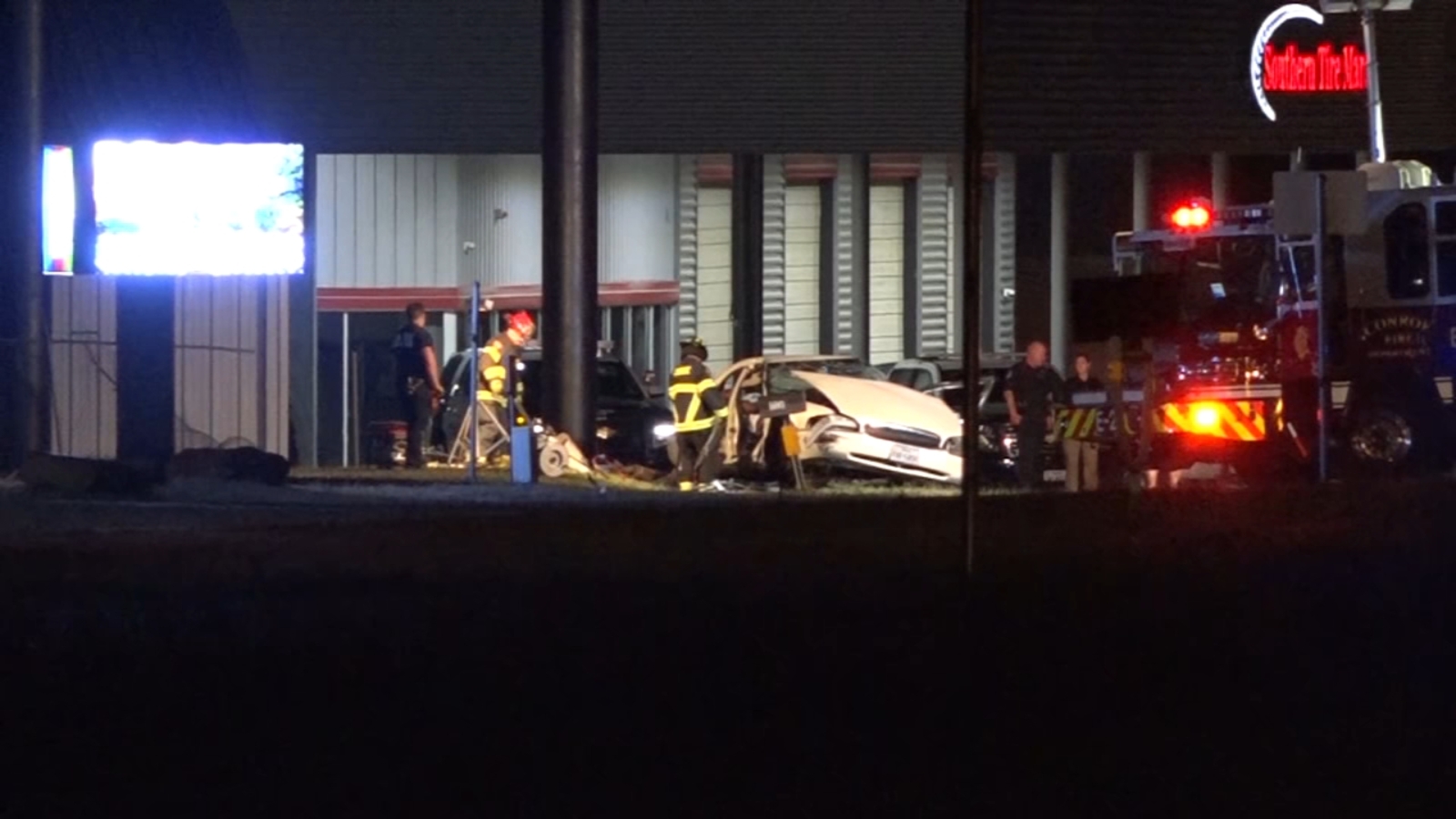 Deadly police chase: Driver dies after crashing into Southern Tire Shop ...