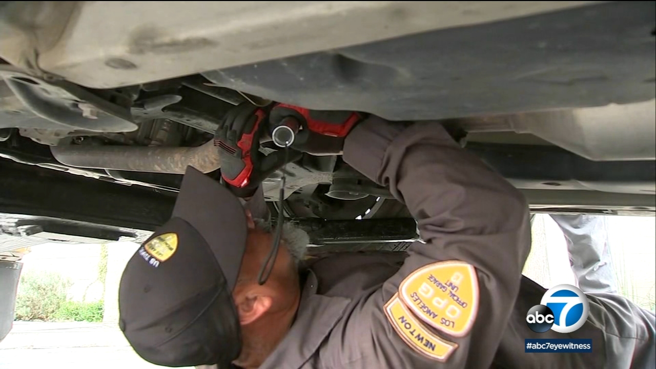 LAPD hosts catalytic converter etching event to combat thefts