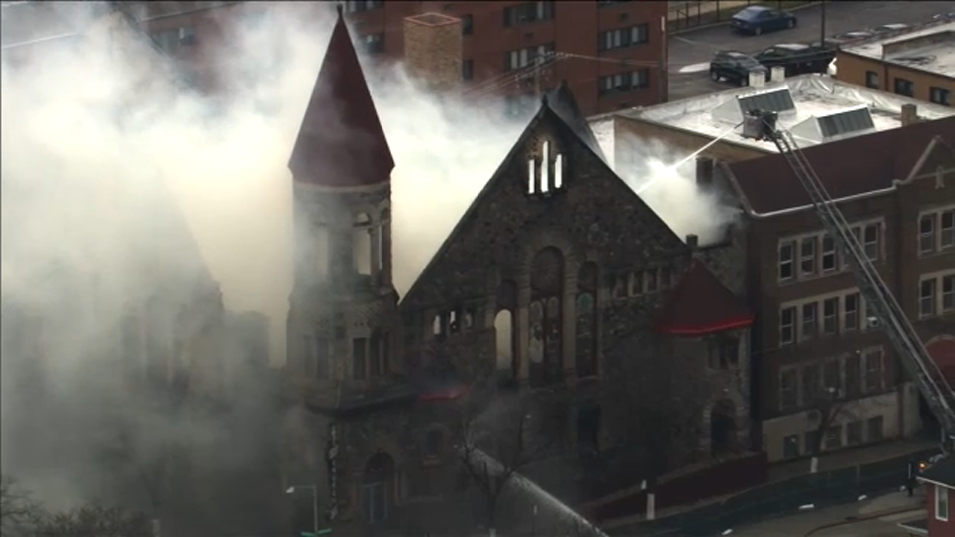 Englewood church on fire again, CFD says