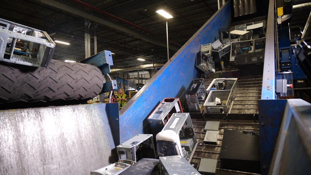 'The Beast' is the biggest electronics shredder in Texas!
