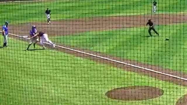 Texas college pitcher tackles hitter during home run trot