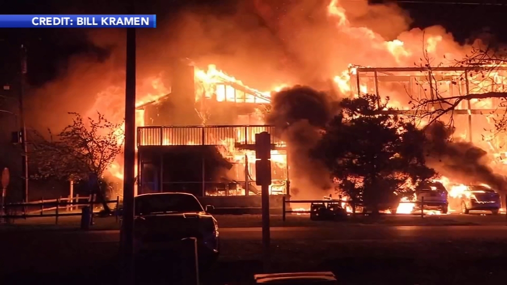 Viewer video shows fire in Dewey Beach, Delaware