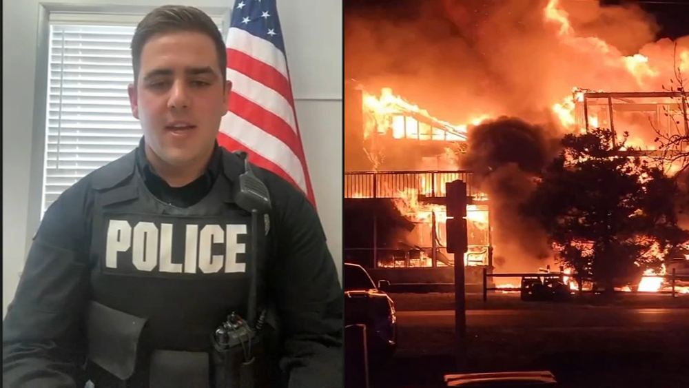 Dewey Beach officer saves 6 from fire 