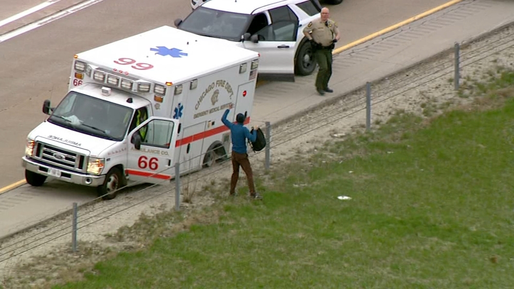 Man driving stolen ambulance tackled, arrested after trying to run away