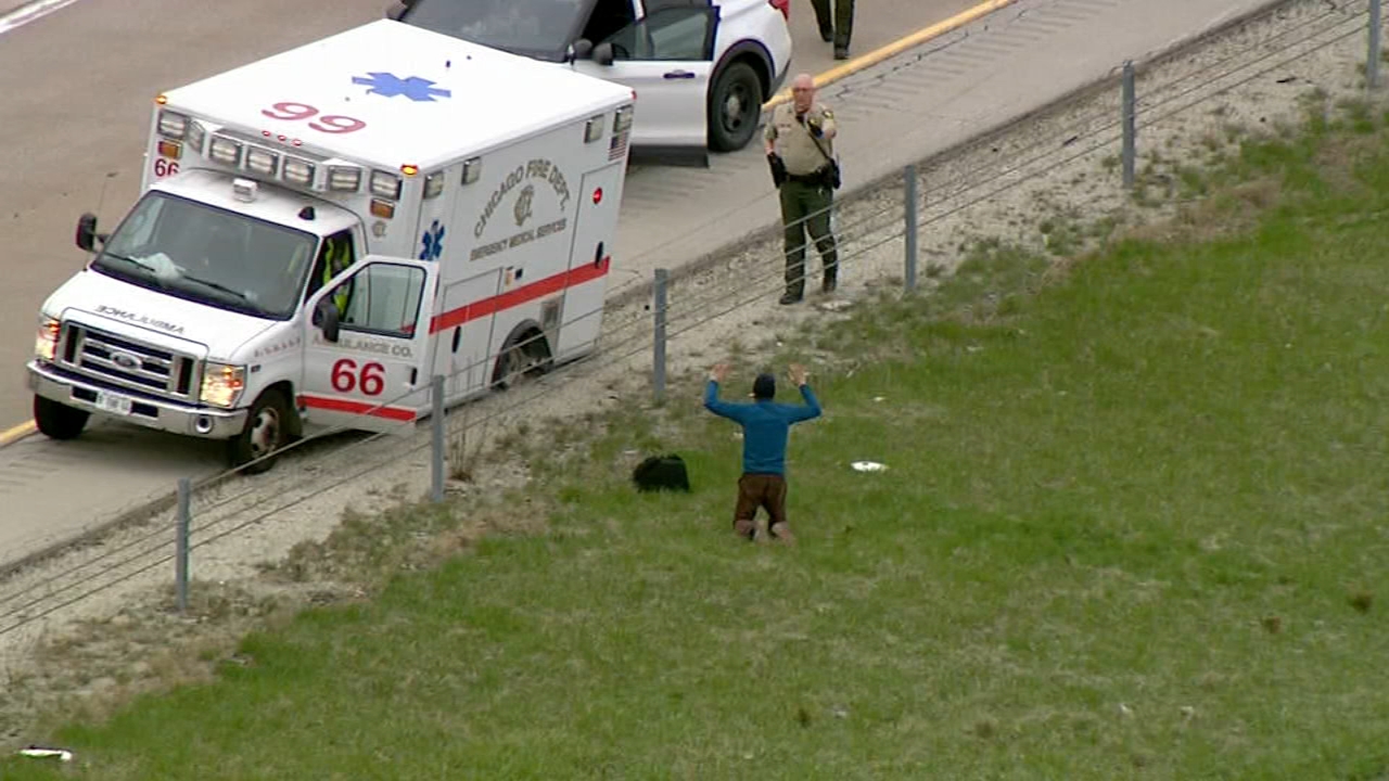 Driver in custody after police chase involving stolen ambulance