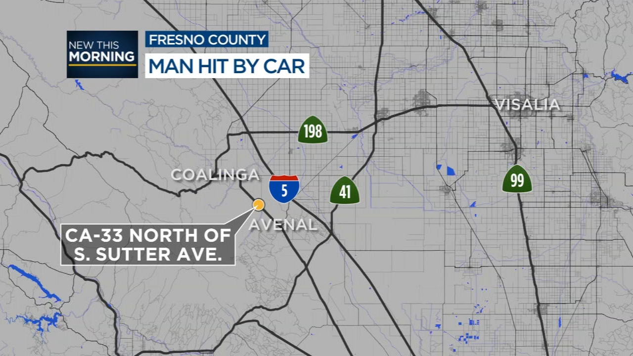 Man hit by runaway driver in Fresno County