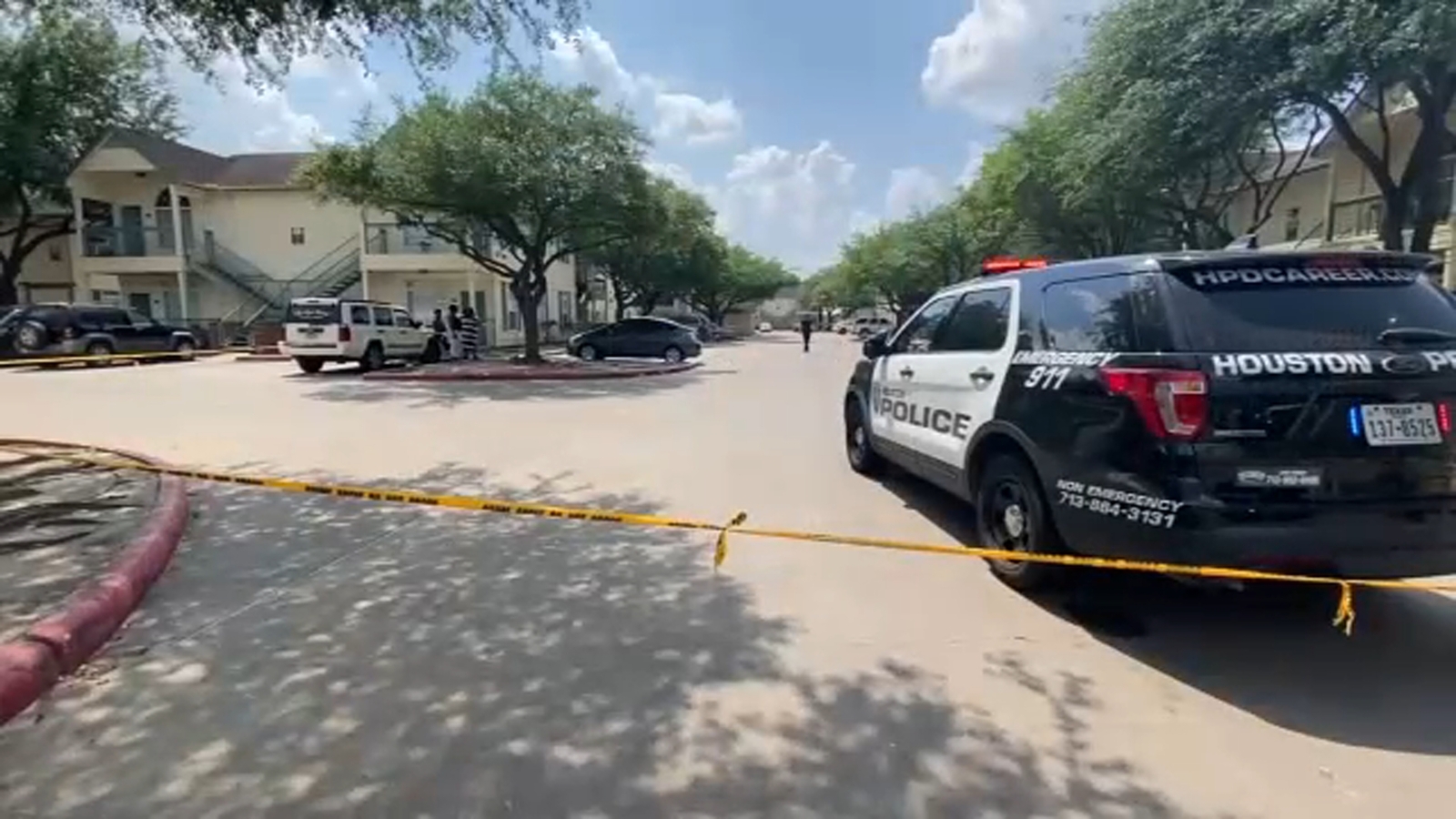 Drive by shooting 2 injured from gunshot wounds at apartment complex