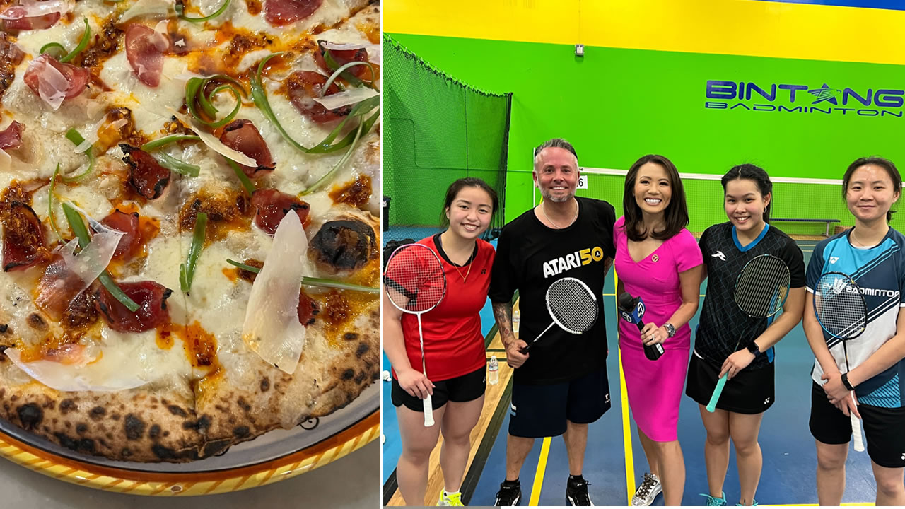 Bay Area badminton champs team up with world famous pizza maker