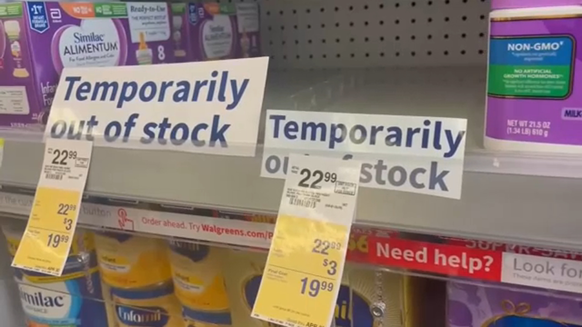 Baby formula shortage felt by Valley parents