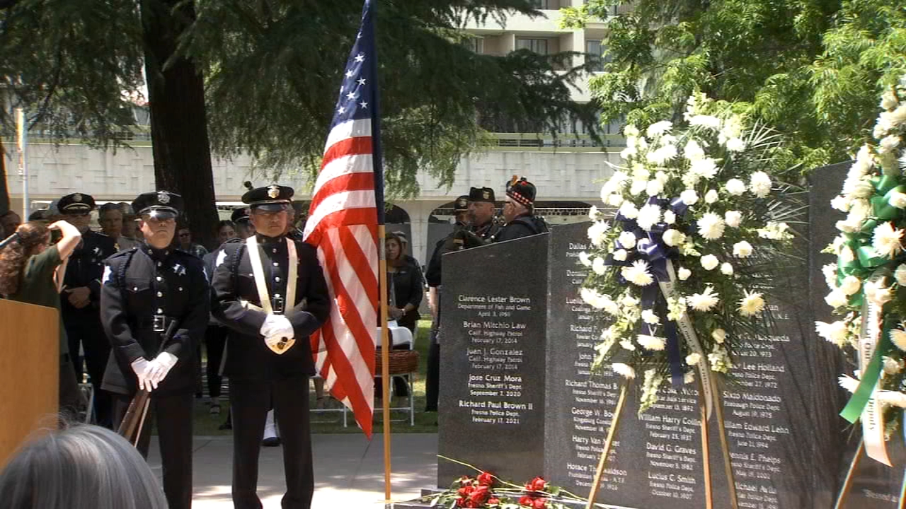 Ceremonies held across Central Valley to honor fallen officers