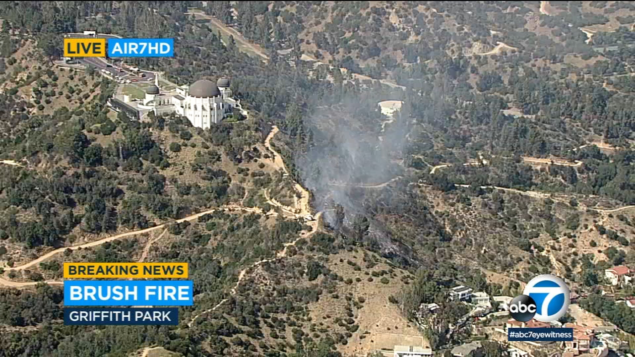 Brush fire contained near Griffith Observatory contained