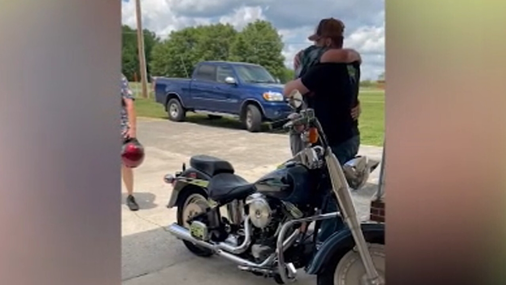 A motorcycle's unforgettable ride back home