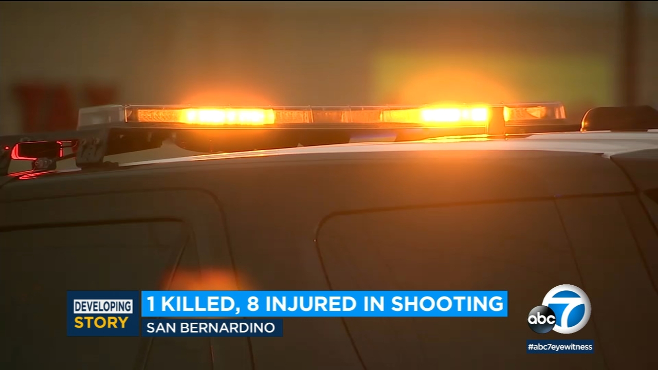 9 shot, 1 fatally, outside hookah bar in San Bernardino