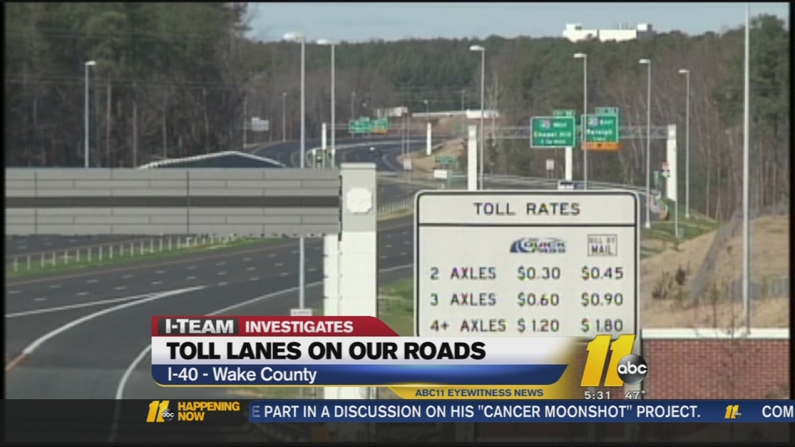 Could NC begin tolling on every interstate corridor? ABC11 RaleighDurham