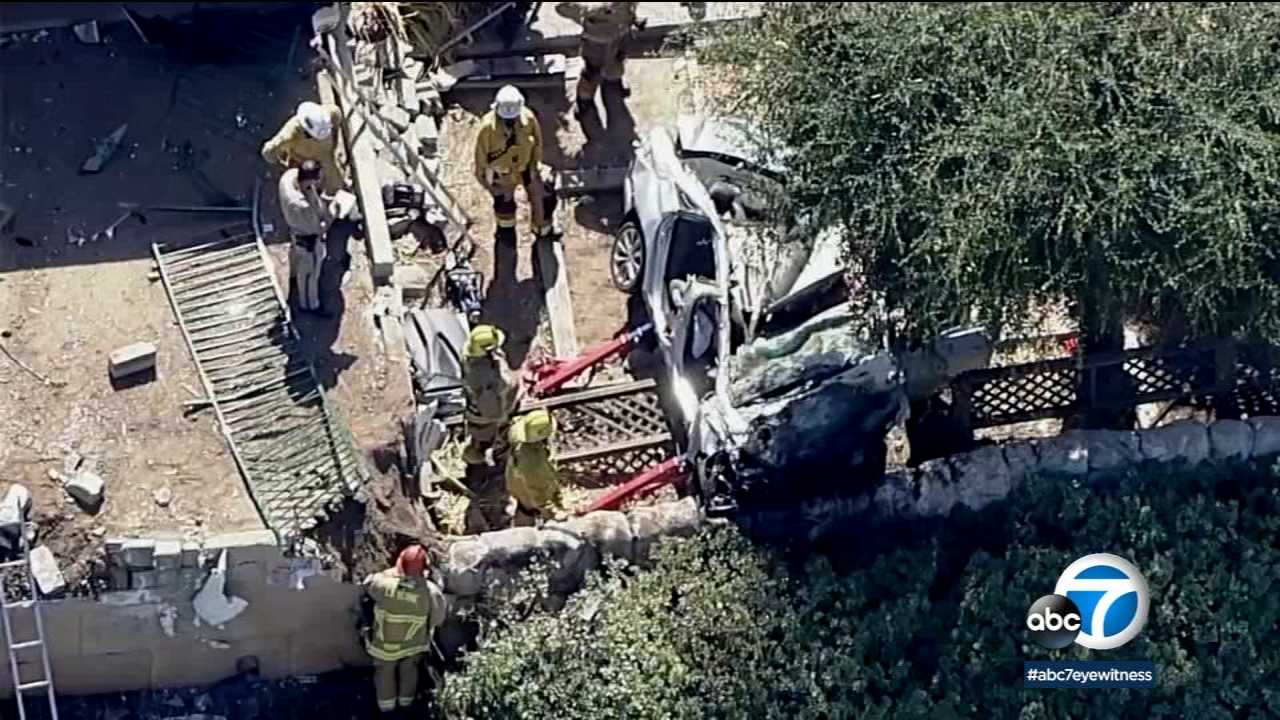 Speeding car slams into backyard of La Verne home; 1 dead
