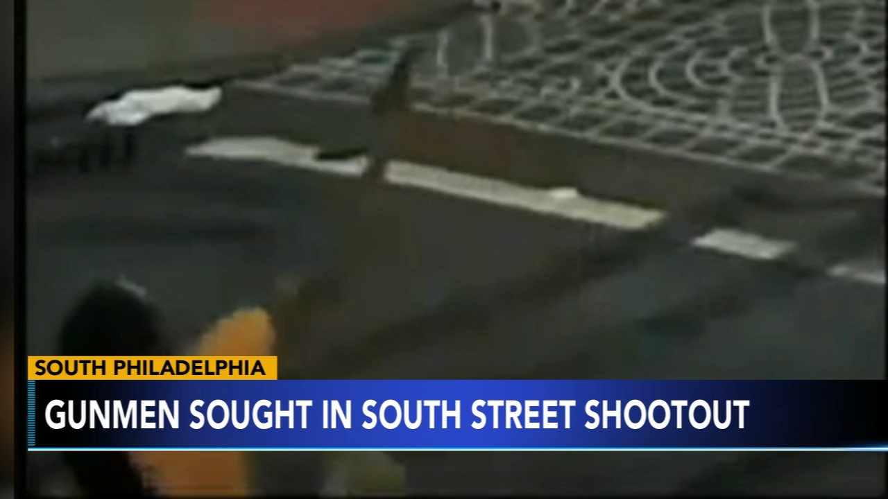 Police: Suspects sought after chaotic shootout in South Philly