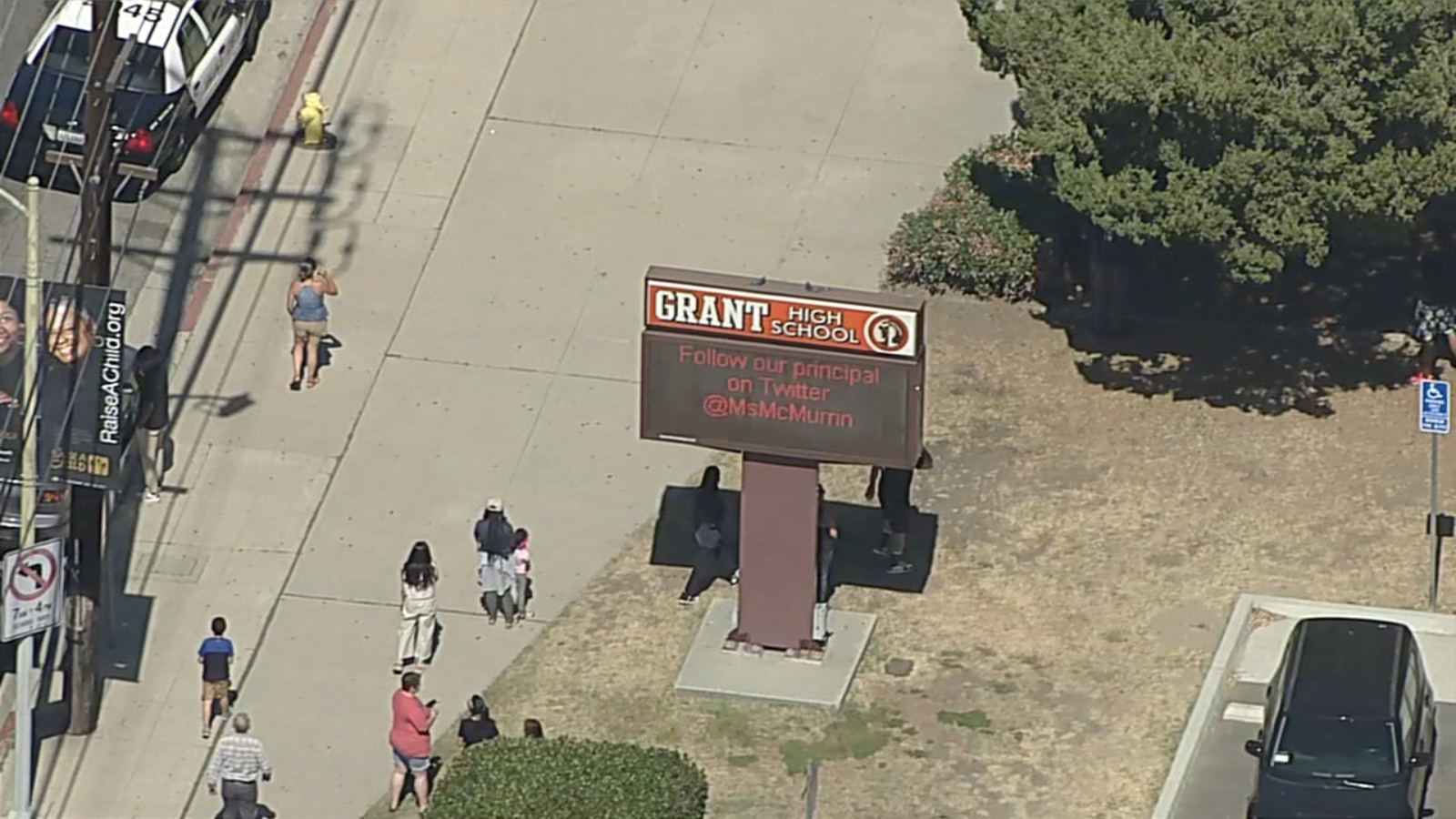 Police responding to reports of shooting at Grant HS in Van Nuys ABC7