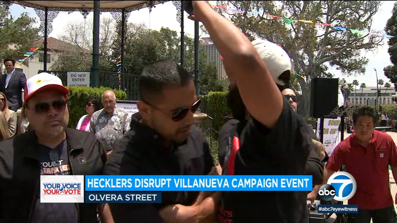 Villanueva event ends abruptly after protesters shout down sheriff