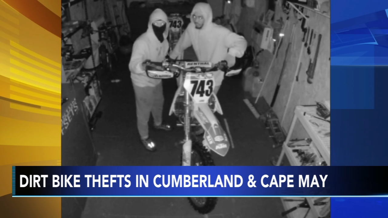 Officials: 2 suspects wanted in connection to stolen dirt bikes in NJ