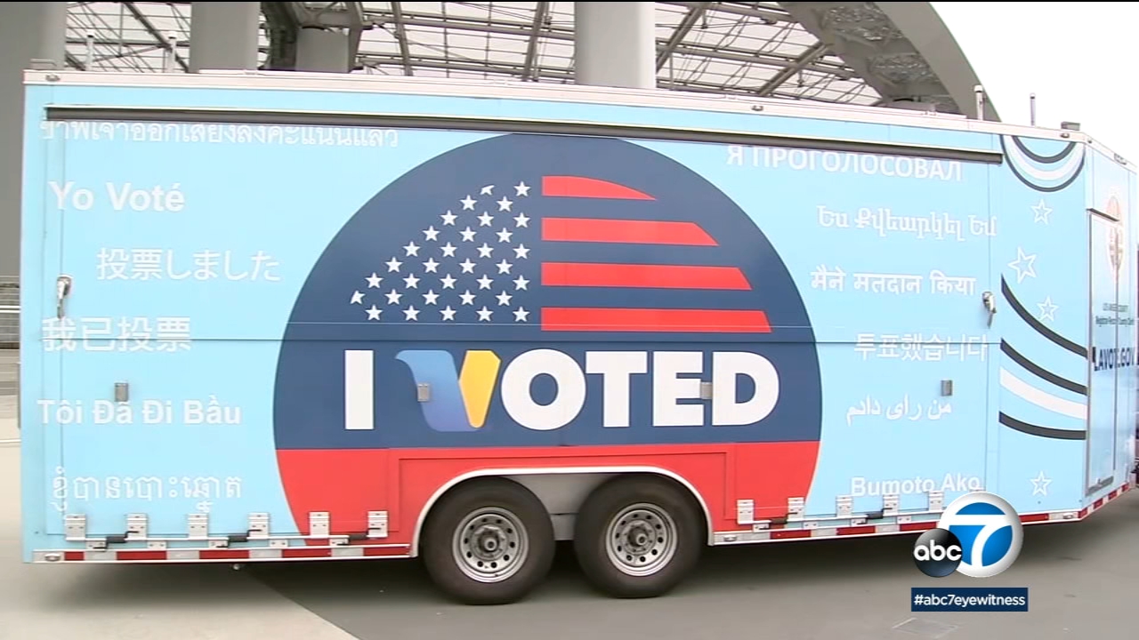 California primary election mobile voting opens at SoFi Stadium