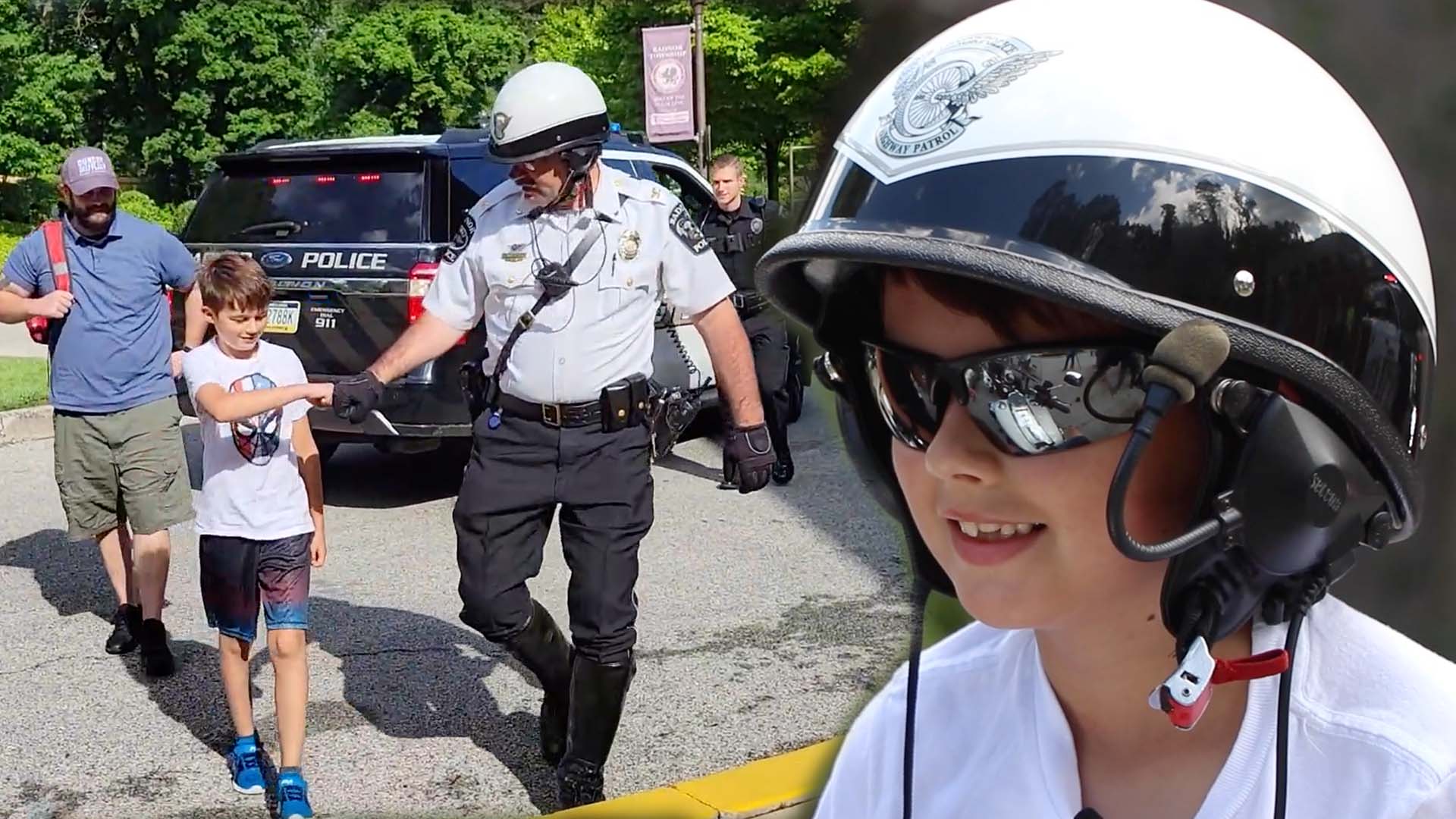 Radnor Police swear in second-grader as chief for the day