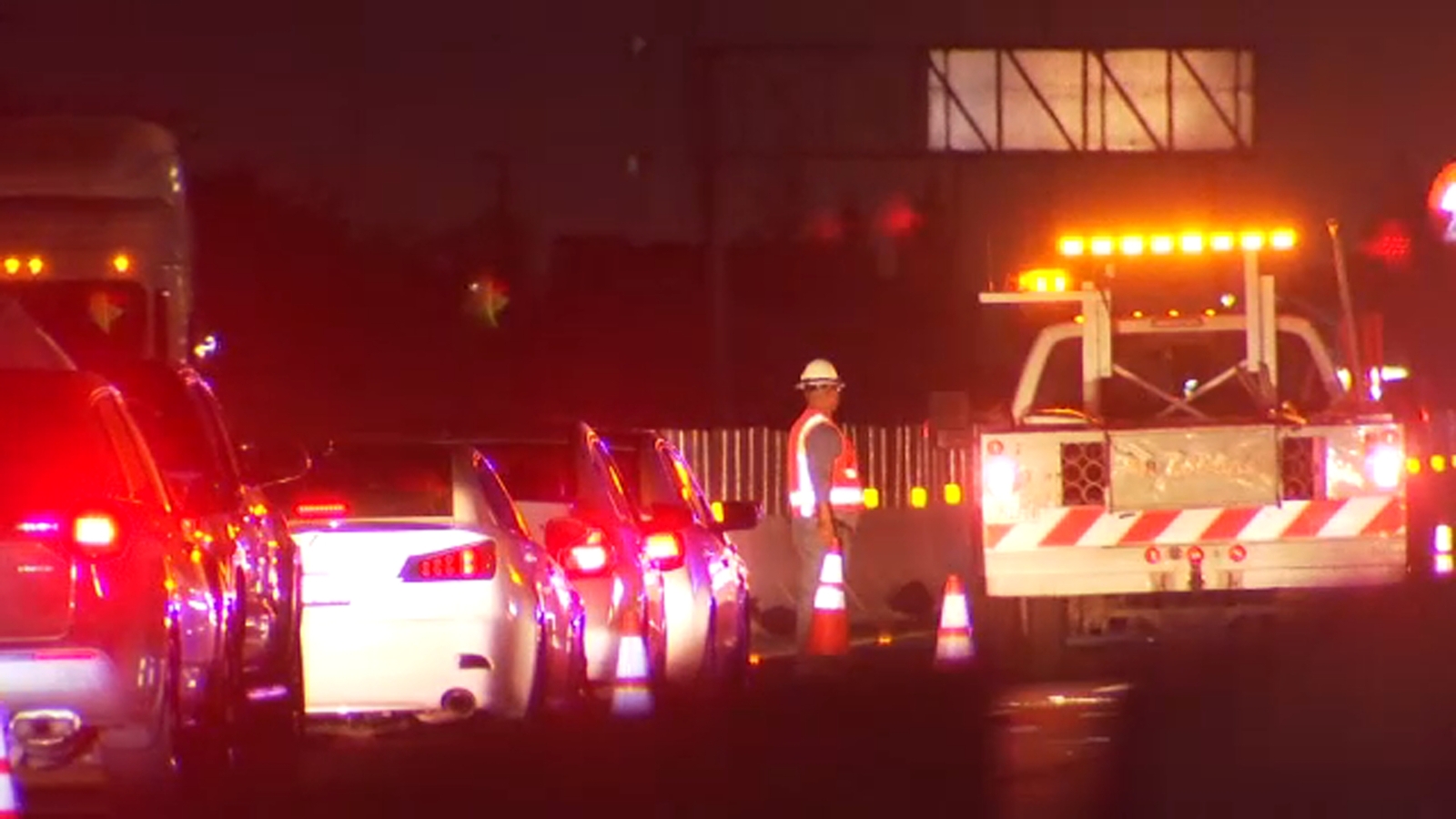 Sedan, big rig destroyed after fiery Highway 99 crash in Fresno County