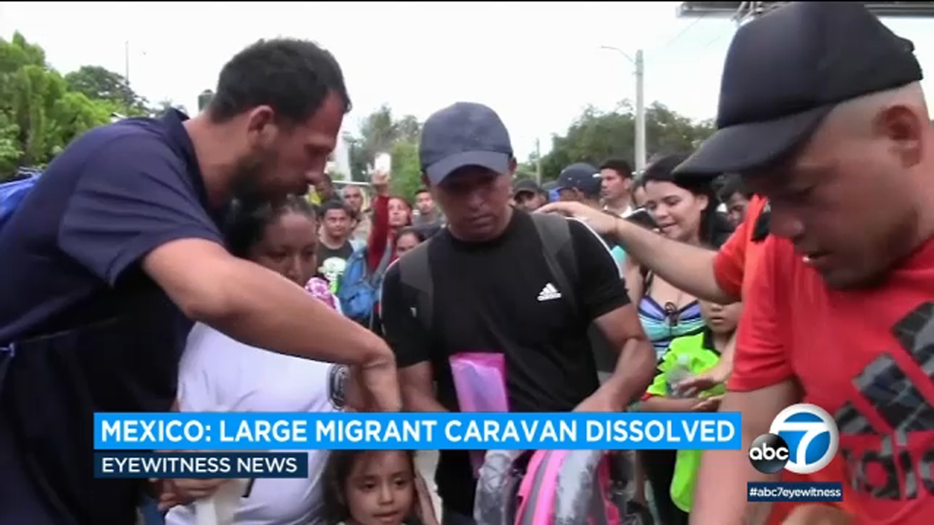 Migrant caravan of almost 7,000 people in southern Mexico dissolved