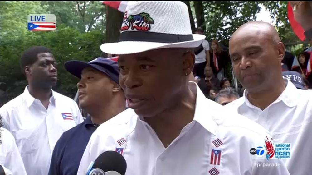 Mayor Adams makes Puerto Rican Day Parade appearance