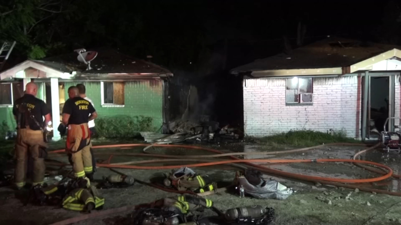 Double house fire: Two homes left severely damaged after fire in ...