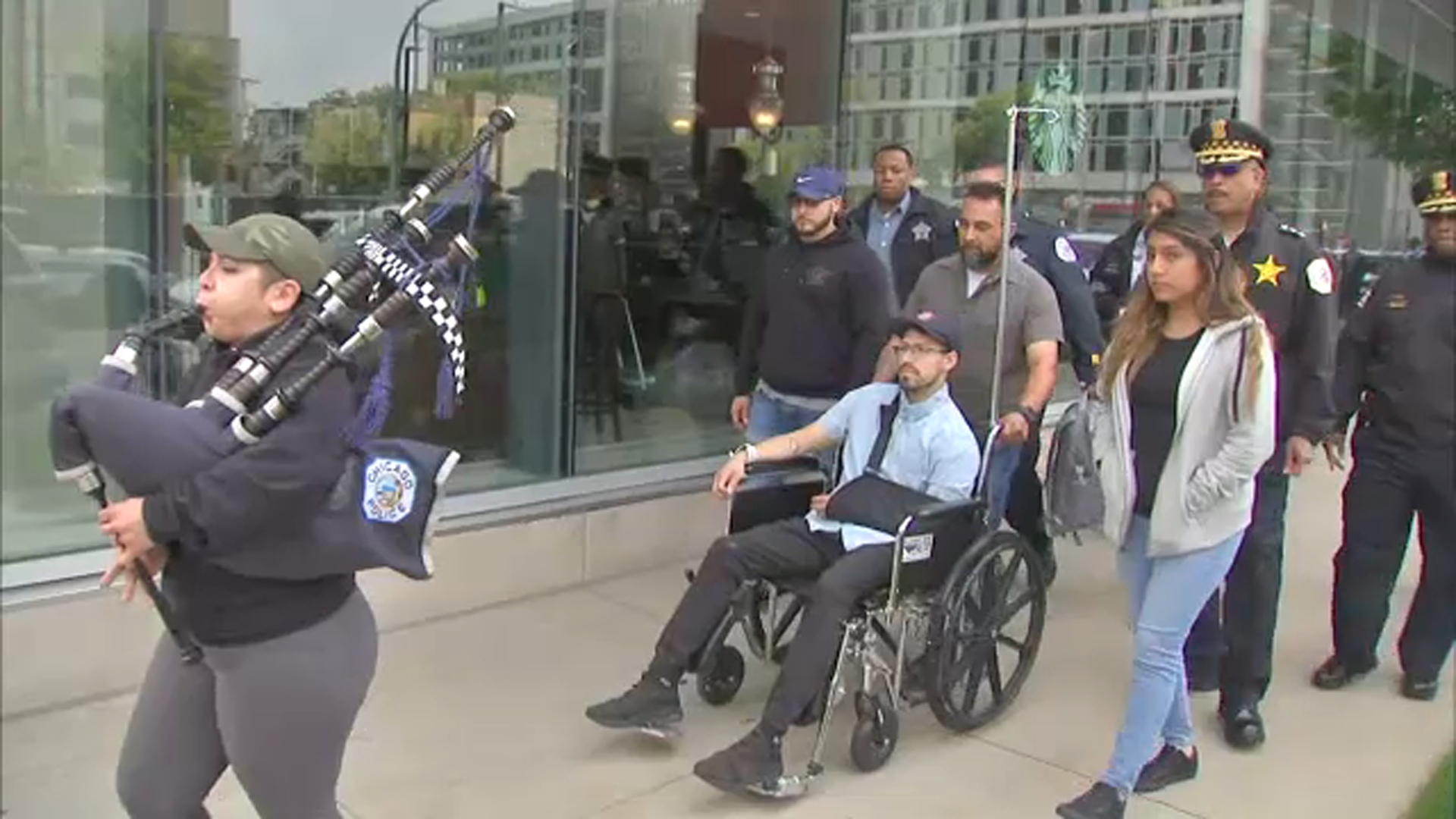Chicago police shot in Englewood released from hospital
