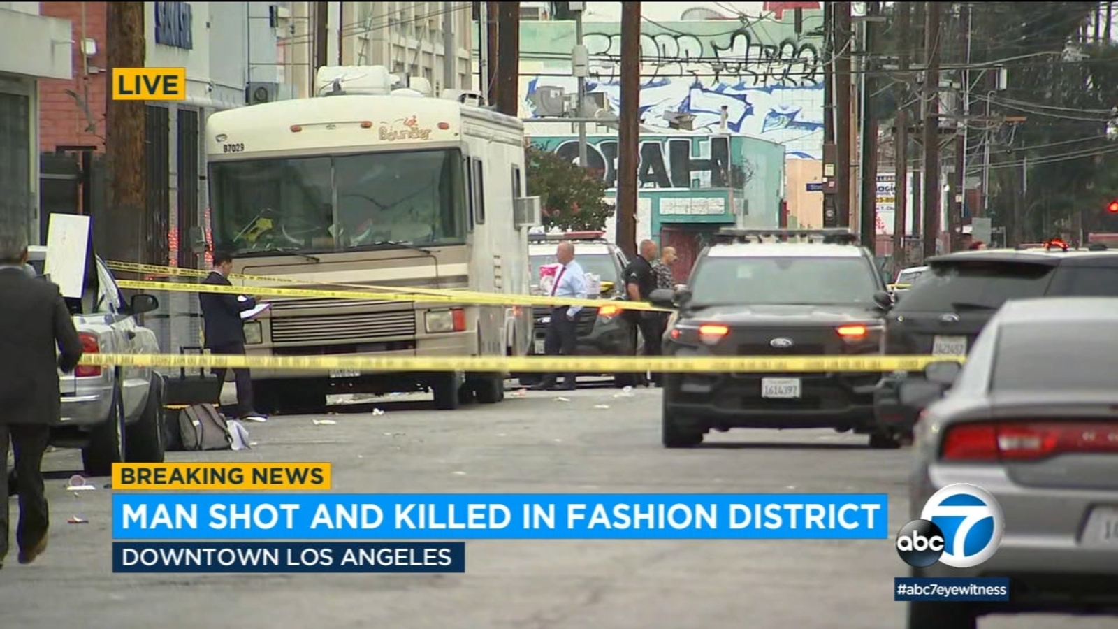 Suspect sought in shooting death of 22-year-old man in downtown Los ...