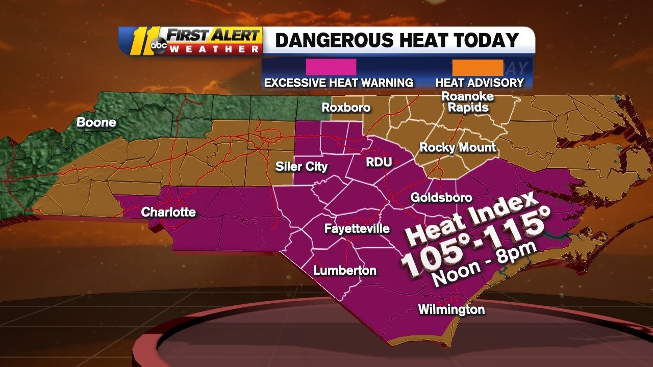 Cooling centers open across Triangle as dangerous heat sets in