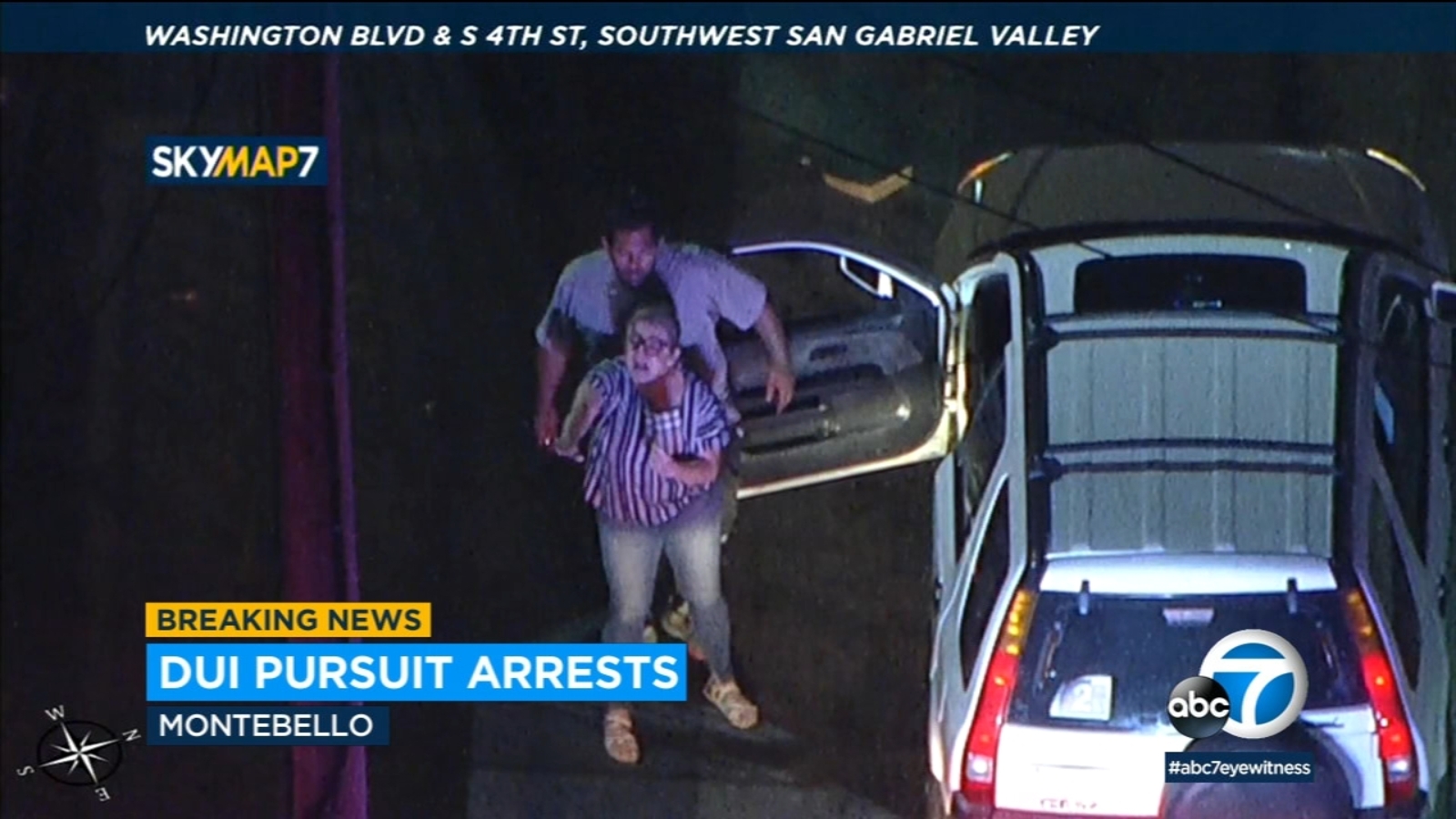 Chase through LA ends in dramatic standoff involving woman, DUI suspect ...