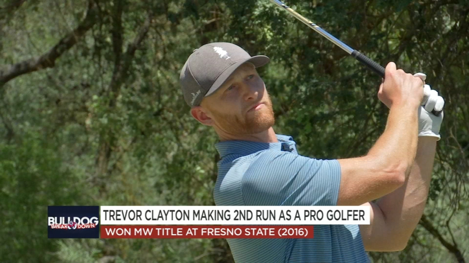 Bulldog Breakdown Trevor Clayton making 2nd run as pro golfer ABC30