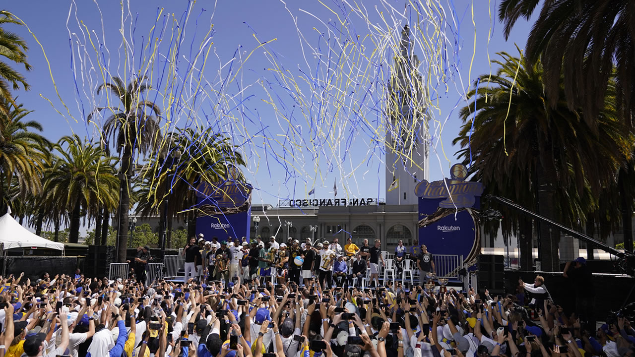 Warriors celebrate NBA championship with San Francisco parade