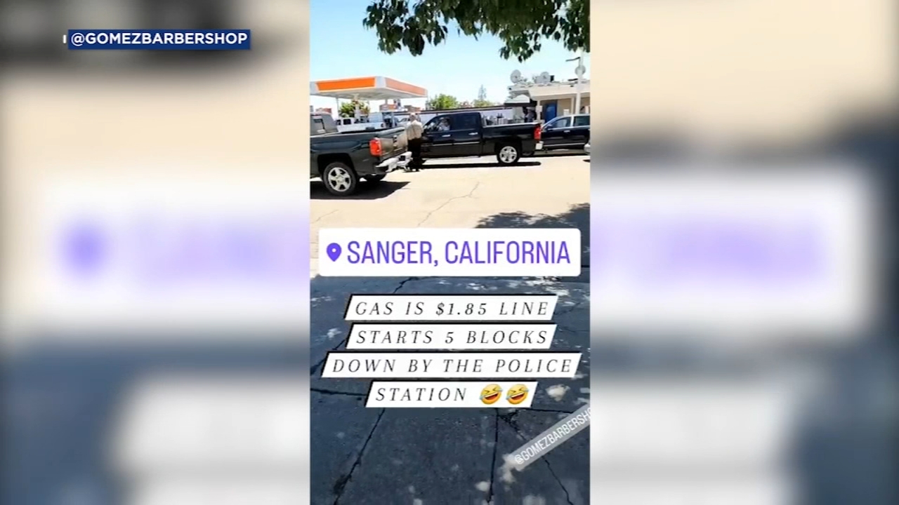 Drivers rush to Sanger gas station with prices under $2
