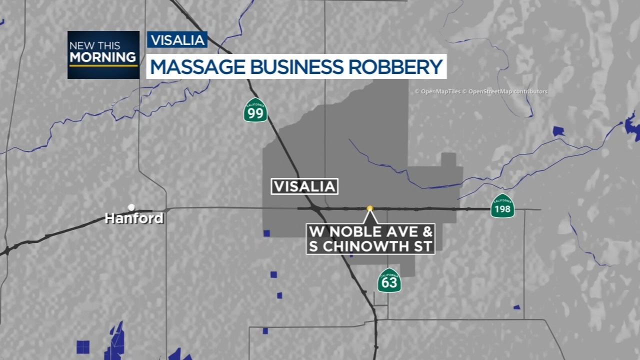 Police investigating armed robbery at Visalia massage business