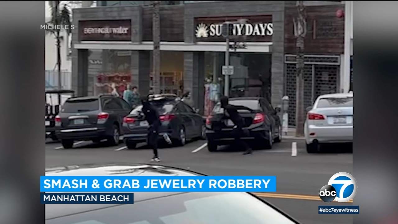 Brazen Manhattan Beach smash-and-grab robbery caught on video