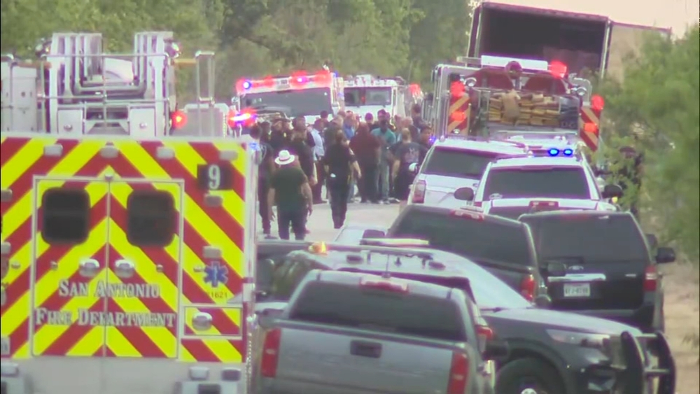 At least 42 people found dead in truck in San Antonio, sources report